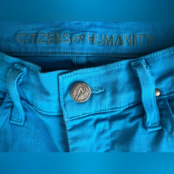 26 / 4 Carlton Ankle Slim Straight Citizens of Humanity CoH Jeans India Sky Blue - Picture 11 of 16